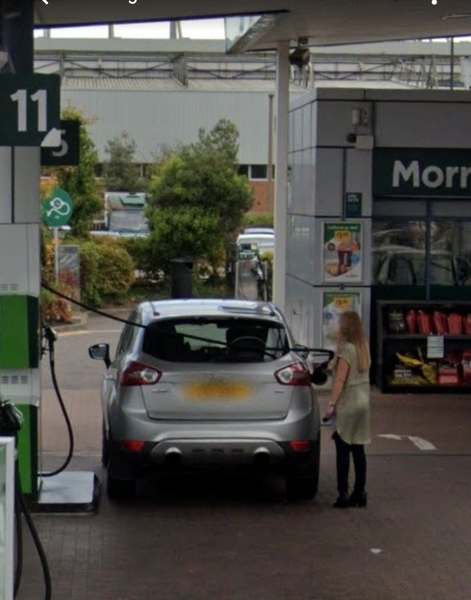 To wonder why people don’t use both lanes in the petrol station?