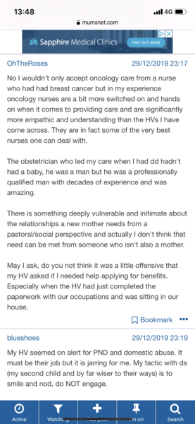 To think that Health visitors are a certain annoying breed generally?