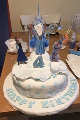 How to ice the ‘hill’ on my daughters birthday cake