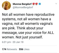 Munroe Bergdorfas UN Advocate for ending VAGWG
