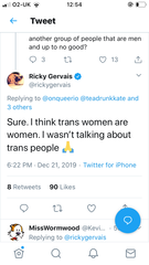 Ricky Gervais...