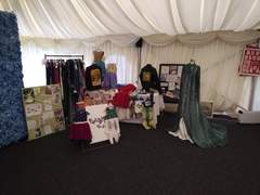 Looking for innovative and unusual ways to display clothes at a craft fair/market