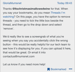 Can I ‘unbookmark’?