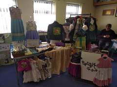 Looking for innovative and unusual ways to display clothes at a craft fair/market