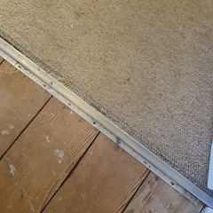 Filthy stained carpet: worth professional clean or get rid? Pic
