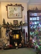 To ask to see your Christmas decorations?