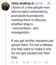 Guardian journalist: Don't debate drag