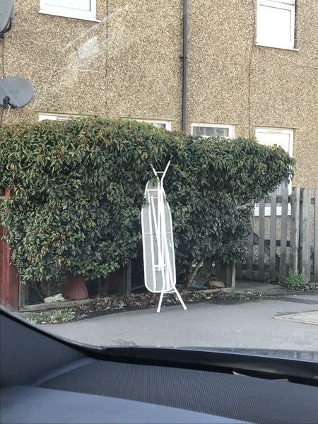 AIBU to ask you to explain missing ironing board