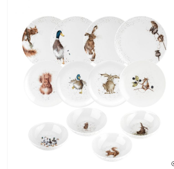 Dinner sets should be white and white only.  AIBU?