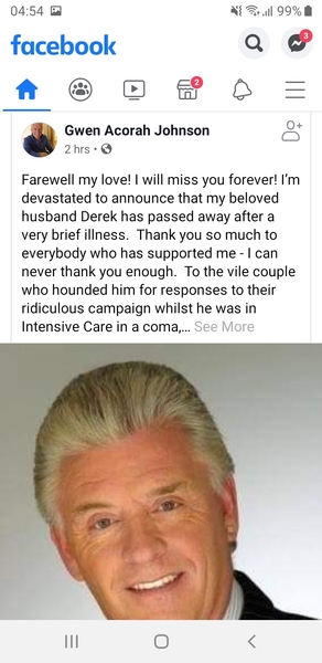 Derek Acorah has died