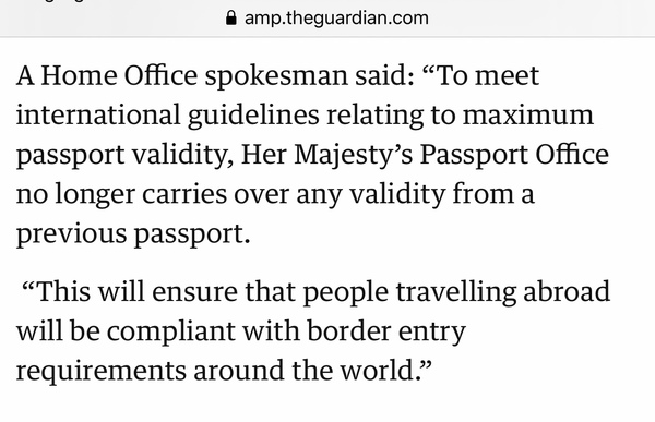 Do you really need six months validity on a passport?
