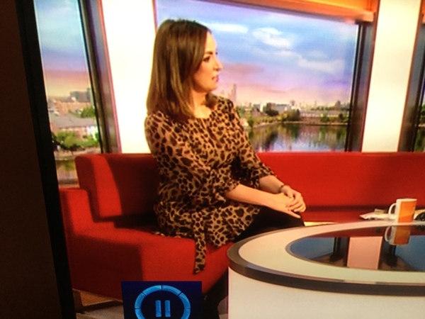 Sally Nugent’s top on Breakfast this morning