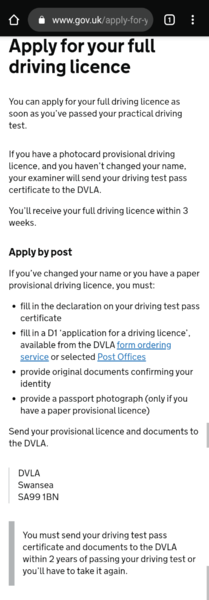 To be a bit annoyed by DVLA?