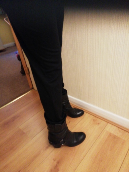 First day at work shoe/trouser dilemma (pic)