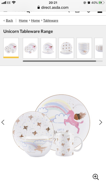 Dinner sets should be white and white only.  AIBU?