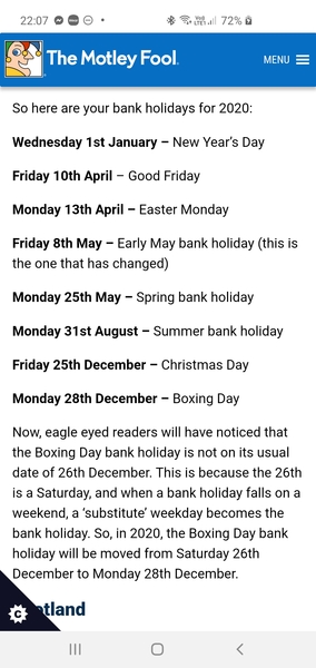 Re. my holiday allowance?