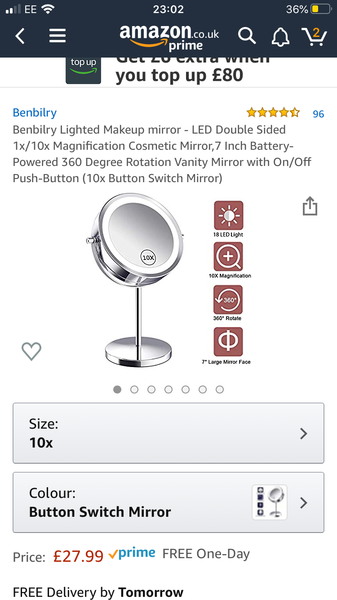 Tall Makeup/Vanity Mirror?
