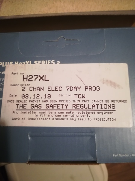 New heating controller broken.. Says on packet it can't be returned...