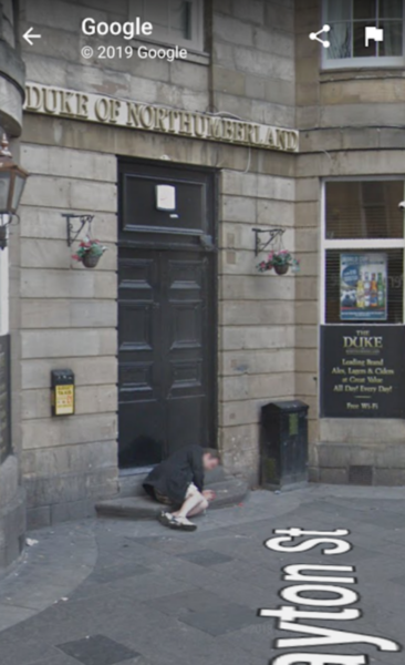 Just spotted myself on Streetview