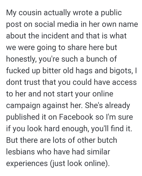 To think mumsnet needs a separate 'Gender' section?