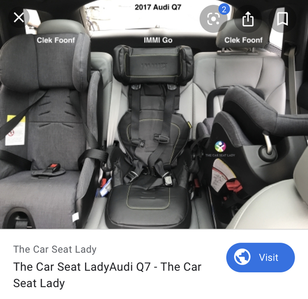 Is there a 5 seat car that supports 3 baby seats and 2 Adults???