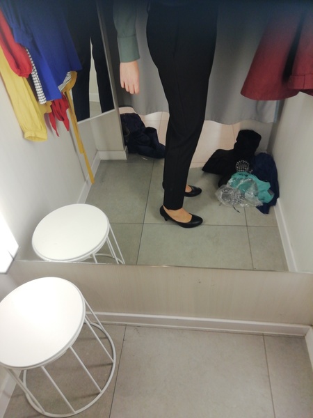 First day at work shoe/trouser dilemma (pic)