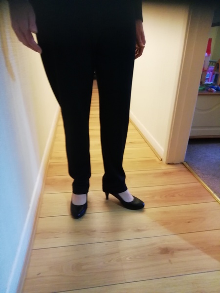 First day at work shoe/trouser dilemma (pic)