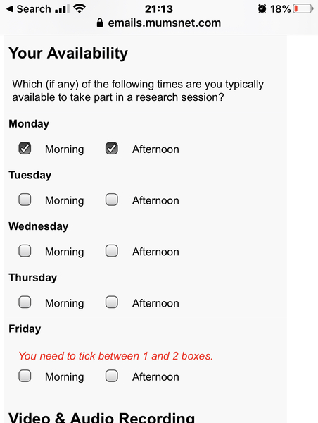Trying to sign up to your new features panel