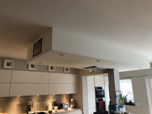 We've planned our kitchen with a hob on the peninsula. What are our options for extractor fans?