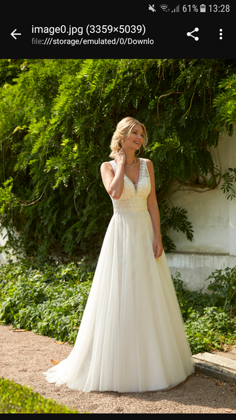 To consider this wedding dress