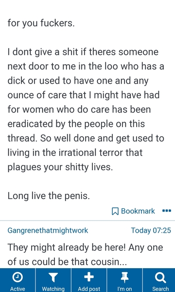 To think mumsnet needs a separate 'Gender' section?