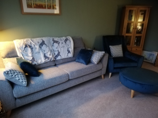 Please help settle argument between me and DH! Purple armchair yes or no?!