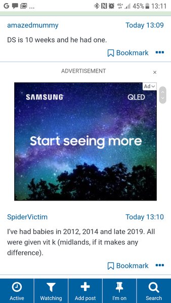 Can't scroll past ads