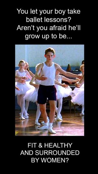 Boys in ballet - really fucking annoyed
