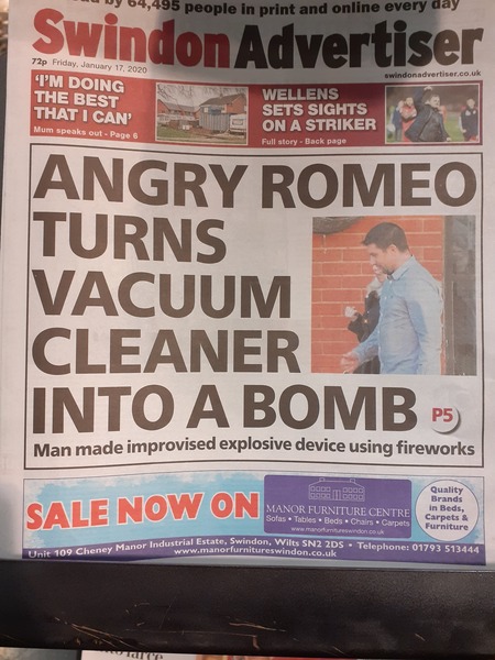 to think a man who made a bomb is NOT just an "angry Romeo"