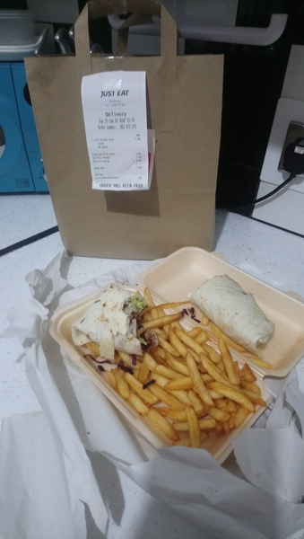 Slightly drunk....and have ordered takeaway