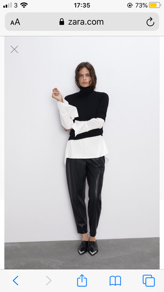 Pleather trousers