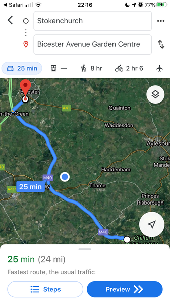 Where to stop for lunch near Stokenchurch with a toddler?