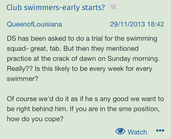 Poolside chat: Calling all parents of competitive swimmers!