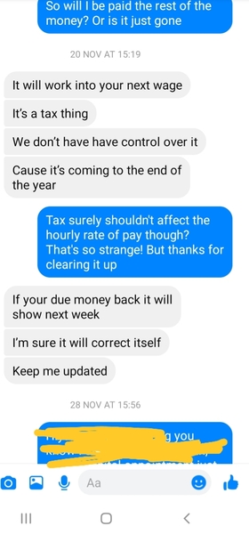 To think my employers are a shower of shits
