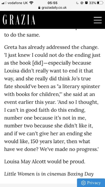 Support group for those who didn’t enjoy the new Little Women movie