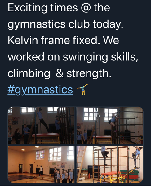 Did your school have a metal climbing frame in the gym hall? What did you call it?