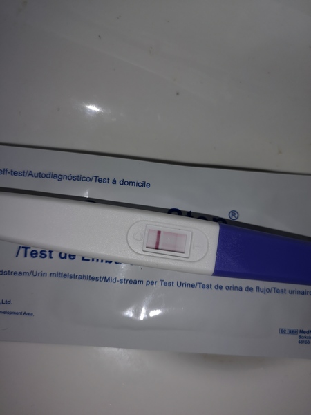 Faint line on pregnancy test