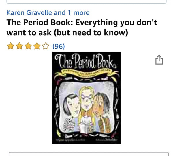 Body/puberty book for 10 year old girl.
