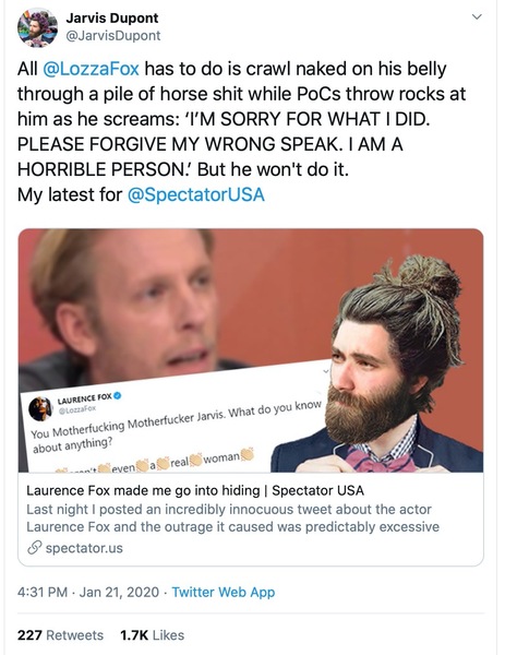 Douglas Murray on denunciations and Lawrence Fox