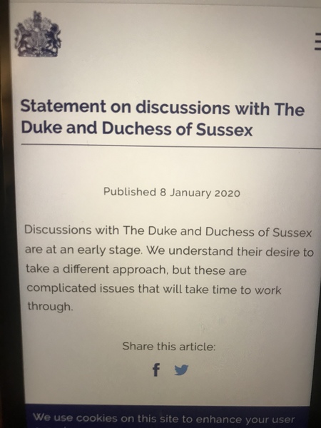 Harry & Megan stepping back as senior royals