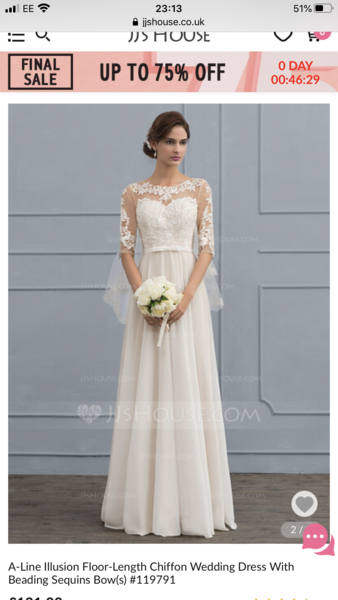 To ask for your advice on buying a cheap wedding dress! £100 max