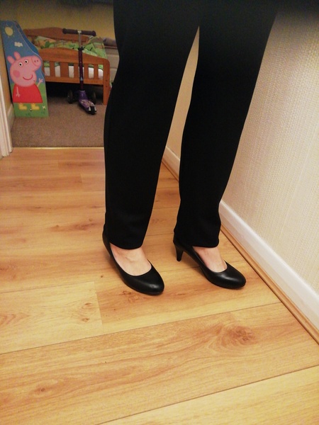 First day at work shoe/trouser dilemma (pic)