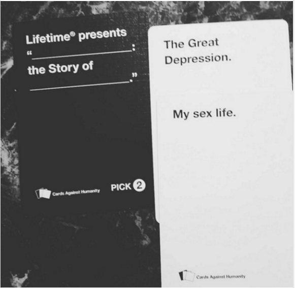 Cards against humanity - angry friend