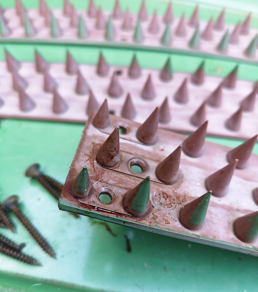 To remove these cat spikes on a fence?
